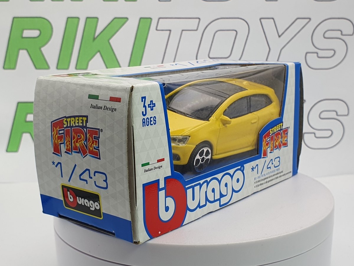 Volkswagen Polo V Burago 1/43 Giallo 2009 - RikiToys - Burago#