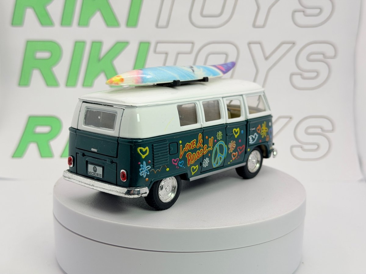 Volkswagen T1 con Windsurf Kinsmart 1/38 Verde - RikiToys - Kinsmart