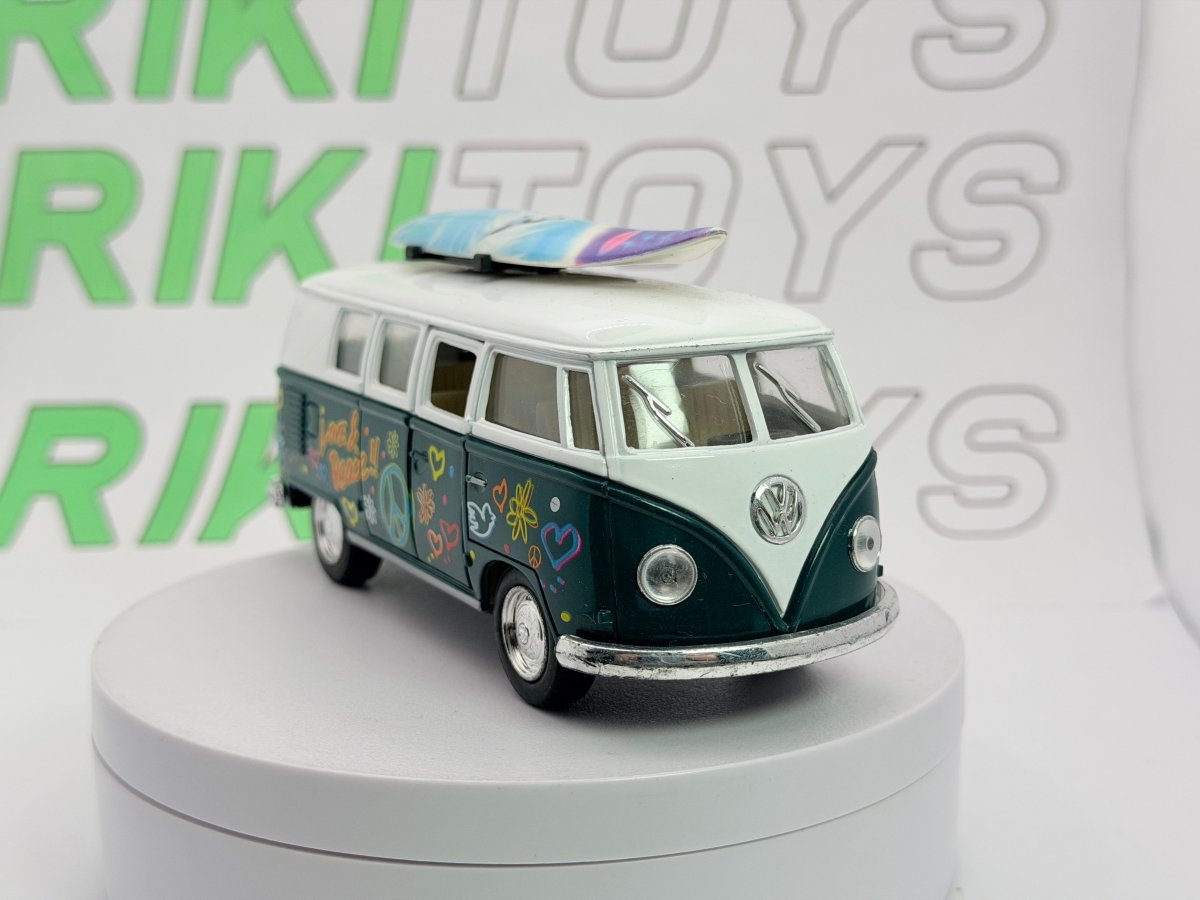 Volkswagen T1 con Windsurf Kinsmart 1/38 Verde - RikiToys - Kinsmart