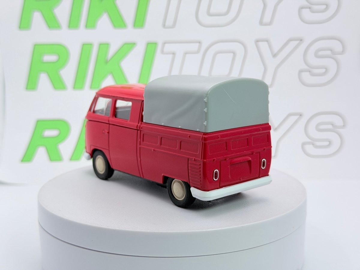 Volkswagen T1 Double Cab Welly 1/40 Rosso - RikiToys - Welly