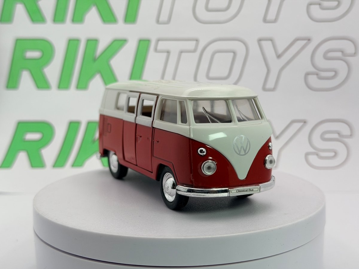 Volkswagen T1 Promiscuo Welly 1/35 Rosso - RikiToys - Welly