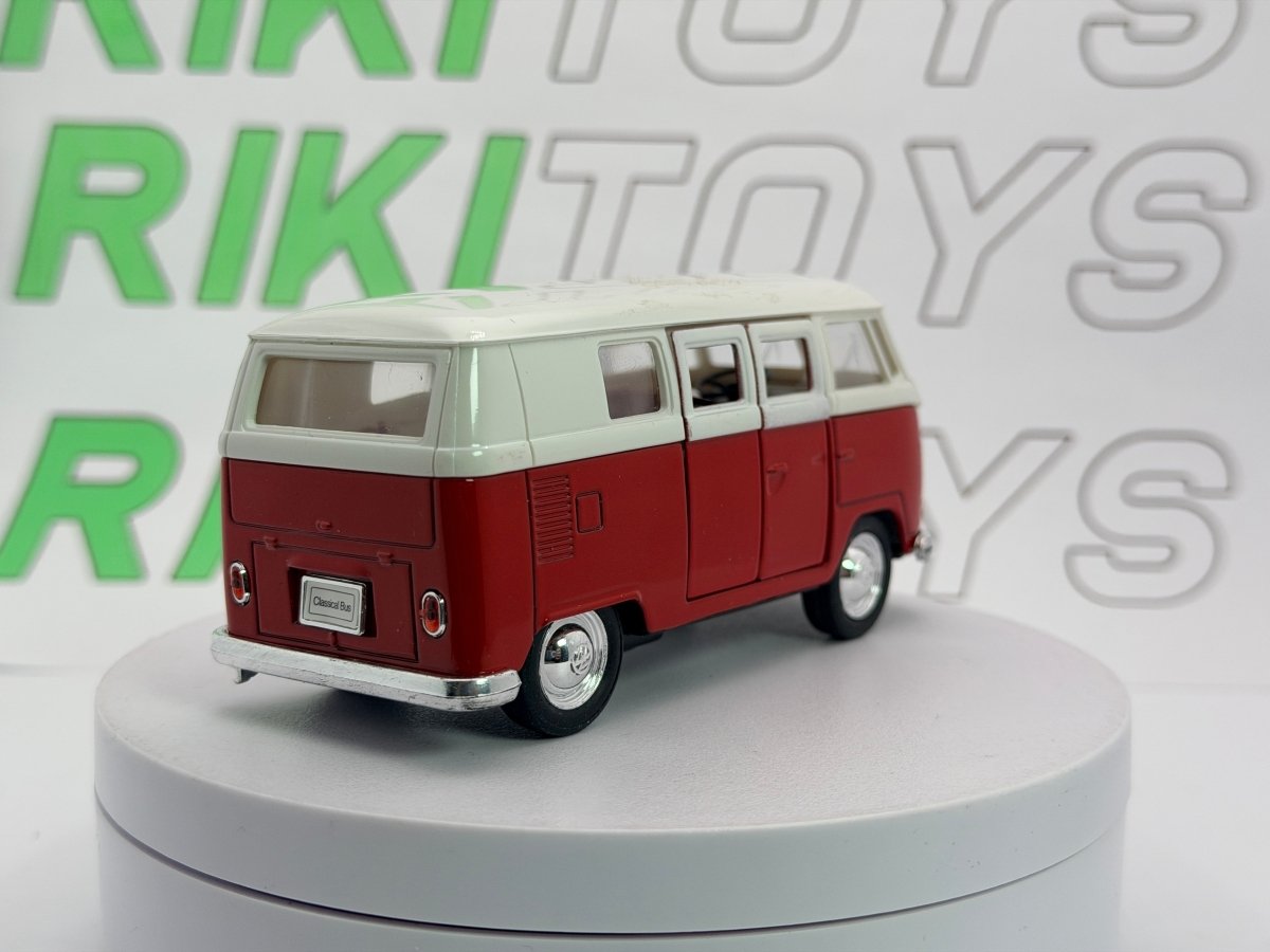 Volkswagen T1 Promiscuo Welly 1/35 Rosso - RikiToys - Welly