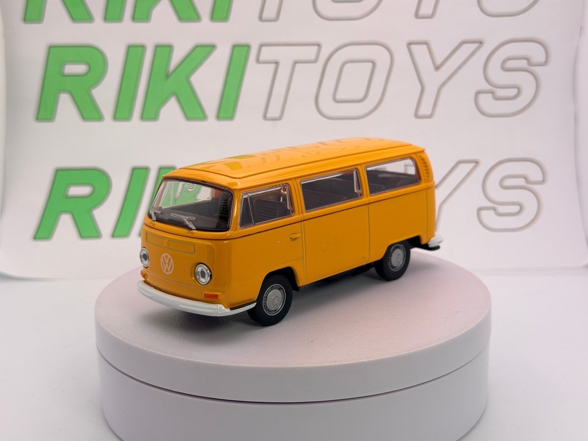 Volkswagen T2 Minibus Welly 1/40 Arancione 1972 - RikiToys - Welly