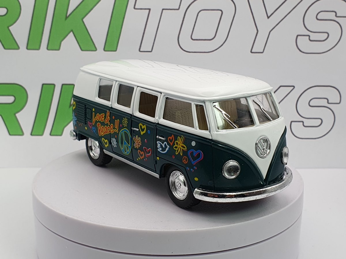 Volkswagen Typ 1 Bus Hippy Kinsmart 1/32 - RikiToys - Kinsmart#