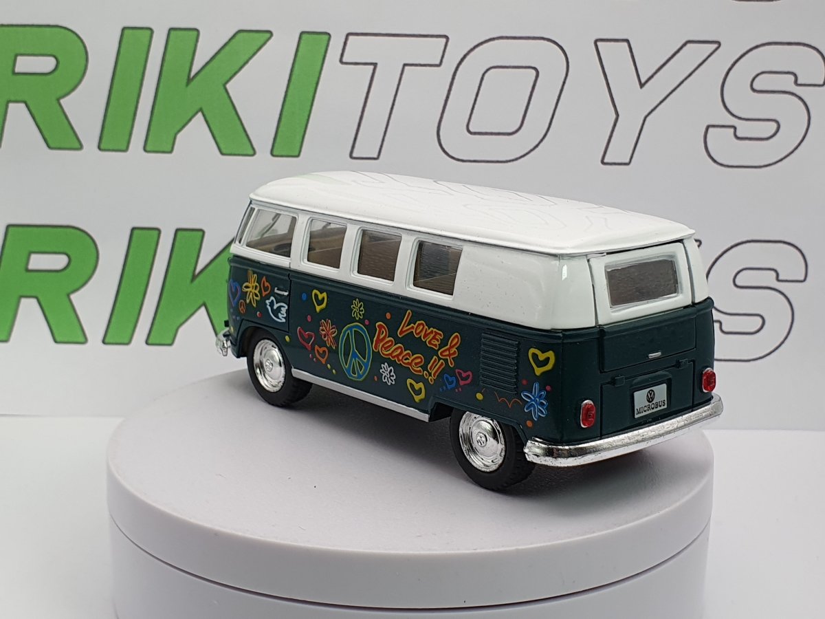 Volkswagen Typ 1 Bus Hippy Kinsmart 1/32 - RikiToys - Kinsmart#
