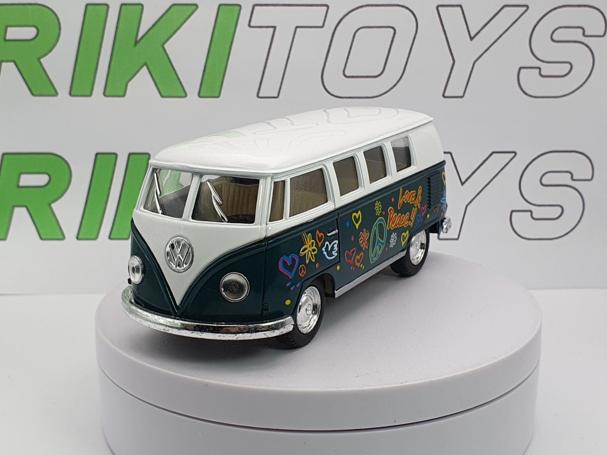 Volkswagen Typ 1 Bus Hippy Kinsmart 1/32 - RikiToys - Kinsmart#