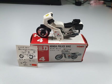 Honda "Police Bike" N°4 Tomy 1/34 Con Scatola - RikiToys - Tomy#