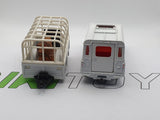 Land Rover 109 Gamepark + Rimorchio Zebrato Corgi Toys 1/38 - RikiToys - Corgi Toys#