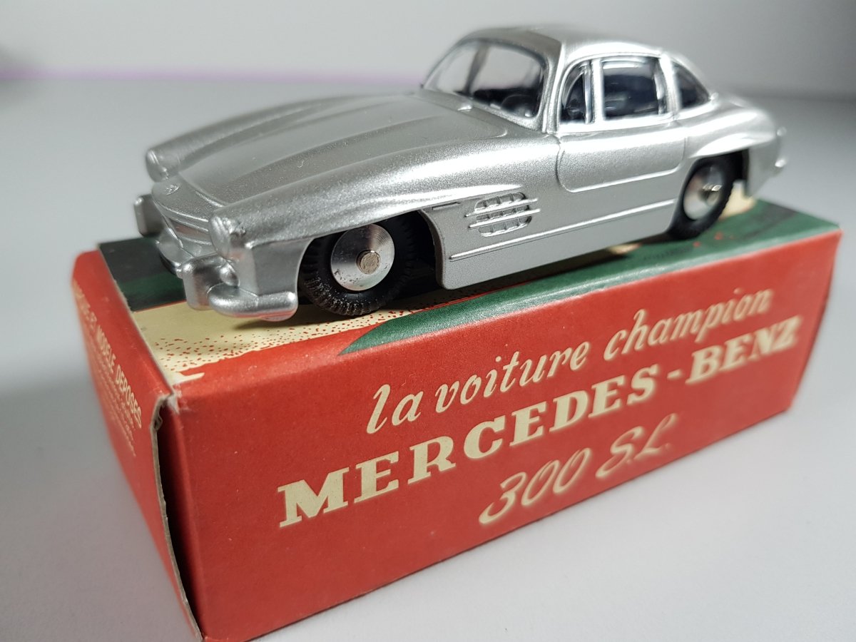 Miniature Mercedes 300 SL Quiralu, échelle 1:43, Rouge, Zamak, Collection France